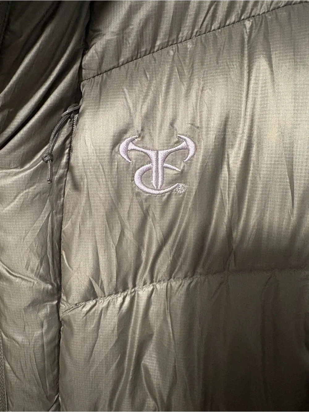 Men’s True Timber Olive Packable Puffer Jacket-super soft, minimal wear